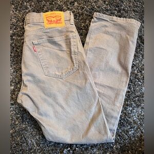Levi's Light Gray Straight-Leg Jeans
